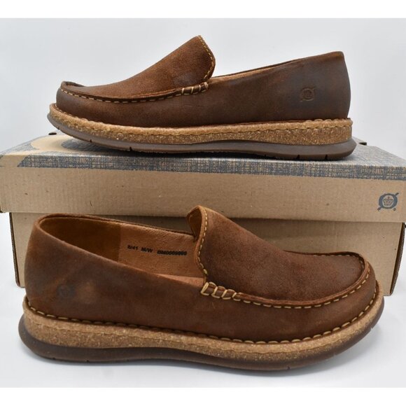 Born Men 8.5 Baylor Brown Glazed Ginger Distressed Suede  display picture 1
